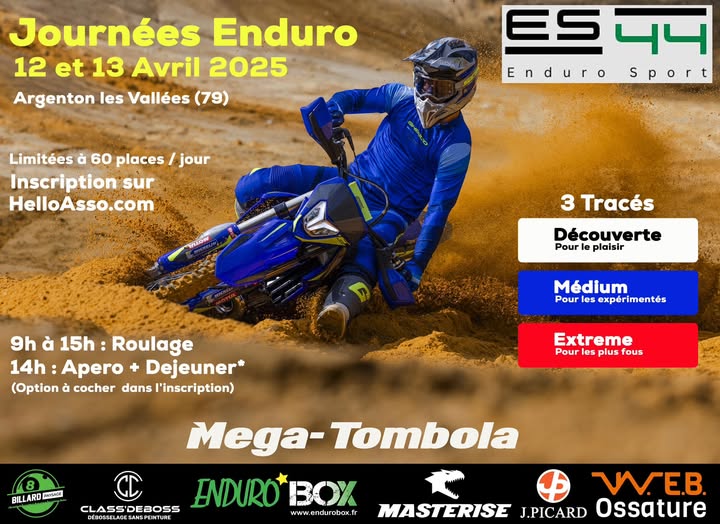 Journées Enduro  à Argenton les Vallées (79)